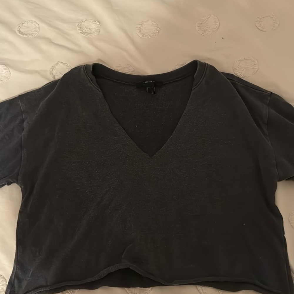 forever 21 cropped tee